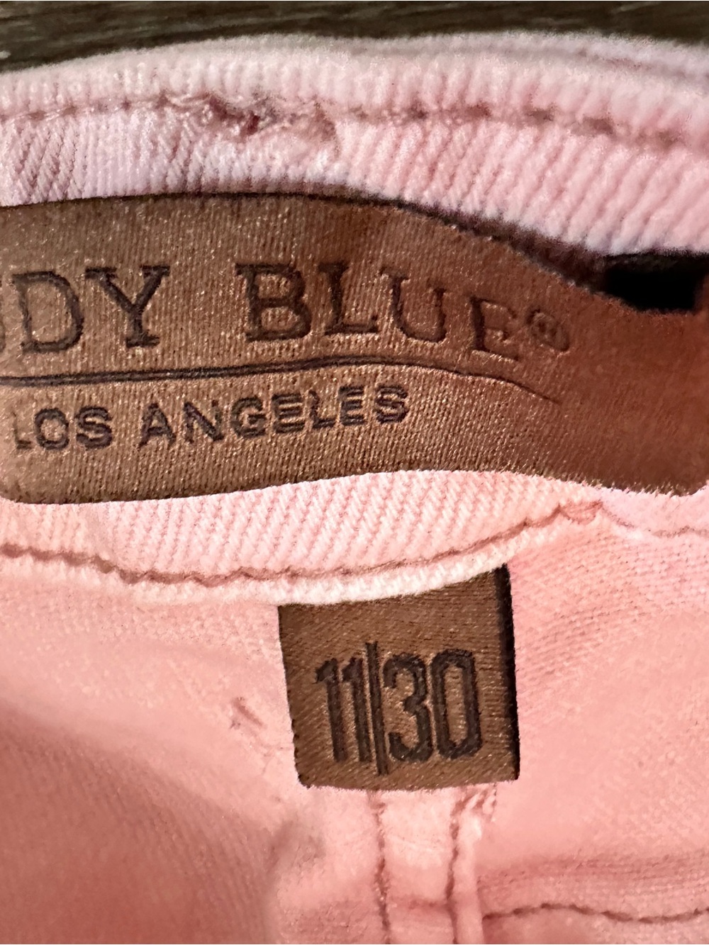 Judy Blue Pretty in Pink Mid-Rise Distressed Jeans Flare Size 11/30 - Picture 14 of 16